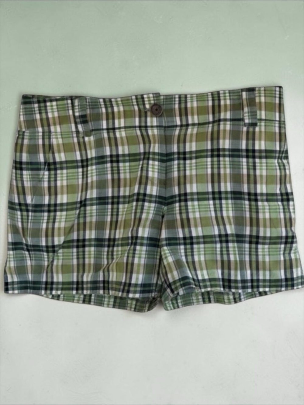 J. Crew City Fit Plaid Chino Shorts Size 10